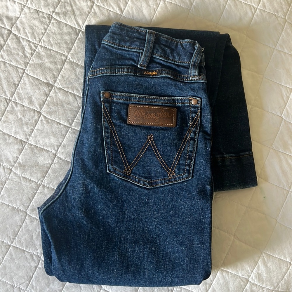 Womens wrangler high rise trouser